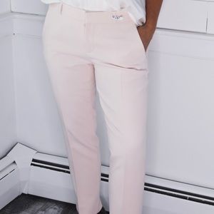 Banana Republic Avery light pink cropped sz6 lined